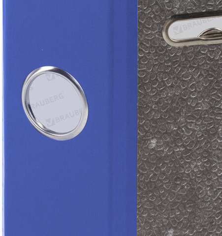 Папка-регистратор BRAUBERG, фактура стандарт, с мраморным покрытием, 50 мм, синий корешок, 220984