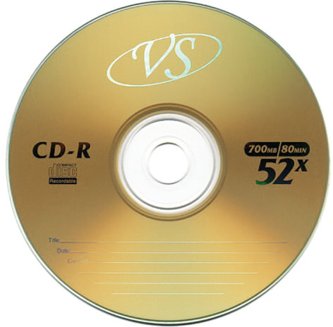 Диски CD-R VS 700 Mb 52x, КОМПЛЕКТ 50 шт., Bulk, VSCDRB5001