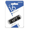 Флеш-диск 16 GB, SMARTBUY Glossy, USB 2.0, черный, SB16GBGS-K