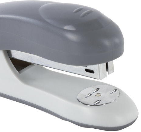 Степлер №24/6, 26/6 BRAUBERG "Original", до 25 листов, серый, 222535