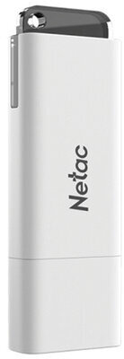 Флеш-диск 64 GB NETAC U185, USB 2.0, белый, NT03U185N-064G-20WH