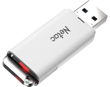 Флеш-диск 64 GB NETAC U185, USB 2.0, белый, NT03U185N-064G-20WH