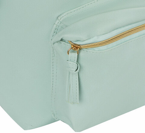 Рюкзак BRAUBERG молодежный, сити-формат, "Селебрити", искусственная кожа, бирюзовый, 41х32х14 см, 227101