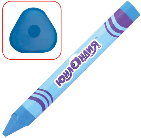 Восковые мелки трехгранные утолщенные ЮНЛАНДИЯ "ЮНЛАНДИК НА ПРАЗДНИКЕ", НАБОР 6 цветов, 227292