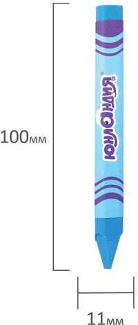 Восковые мелки трехгранные утолщенные ЮНЛАНДИЯ "ЮНЛАНДИК НА ПРАЗДНИКЕ", НАБОР 6 цветов, 227292