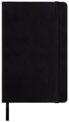 Скетчбук, слоновая кость+белая 140 г/м2, 130х210 мм, 80 л., КОЖЗАМ, резинка, BRAUBERG ART CLASSIC, черный, 116873