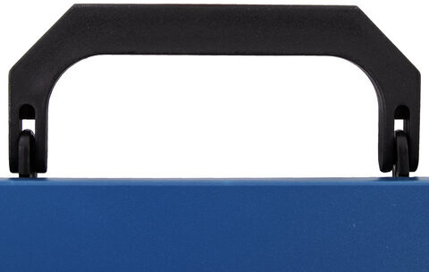 Портфель пластиковый STAFF А4 (320х225х36 мм), без отделений, синий, 229240