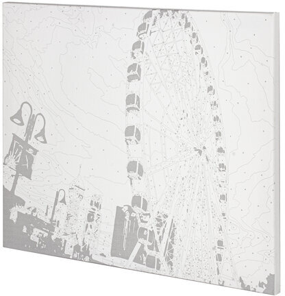 Картина по номерам 40х50 см, ОСТРОВ СОКРОВИЩ "Чертово колесо", на подрамнике, акриловые краски, 3 кисти, 662460