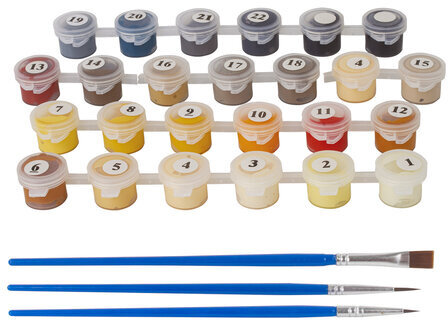 Картина по номерам 40х50 см, ОСТРОВ СОКРОВИЩ "Чертово колесо", на подрамнике, акриловые краски, 3 кисти, 662460