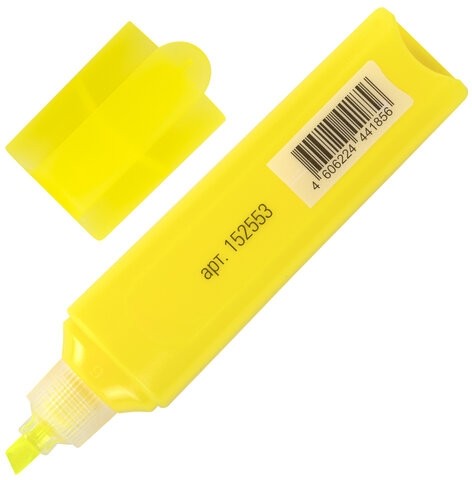 Текстовыделитель STAFF "EVERYDAY HL-720", ЖЕЛТЫЙ, линия 1-5 мм, скошенный наконечник, 152553