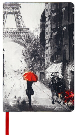 Ежедневник недатированный А5 (138х213 мм), BRAUBERG VISTA, под кожу, гибкий, 136 л., "Paris", 111992