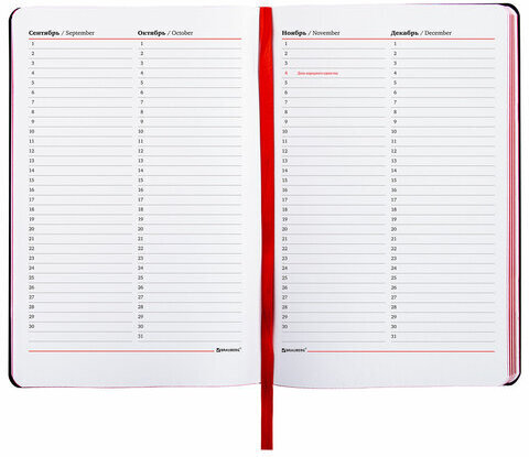 Ежедневник недатированный А5 (138х213 мм), BRAUBERG VISTA, под кожу, гибкий, 136 л., "Paris", 111992