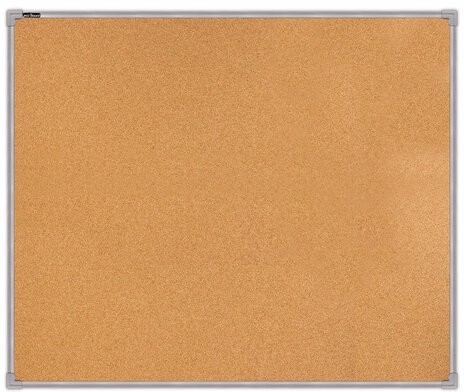 Доска пробковая для объявлений 100х120 см, металлическая рамка, BOARDSYS, П*120