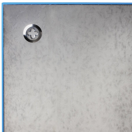 Доска магнитно-маркерная стеклянная 45х45 см, 3 магнита, СИНЯЯ, BRAUBERG, 236741