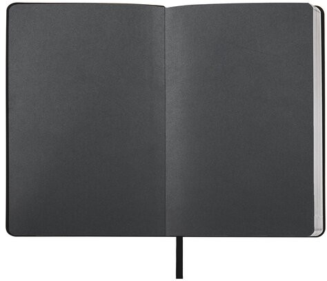 Ежедневник недатированный А5 138х213 мм BRAUBERG "Metallic", под кожу, 136 л., гибкий, черный, 113374