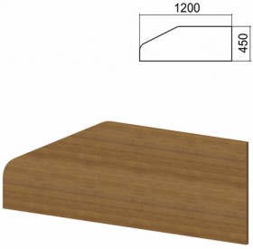Экран-перегородка к столам "Арго" шириной 1200 мм, орех (КОМПЛЕКТ С ФУРНИТУРОЙ)