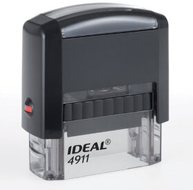 Штамп стандартный &quot;ПОЛУЧЕНО&quot;, оттиск 38х14 мм, синий, TRODAT IDEAL 4911 DB-1.1, 161486