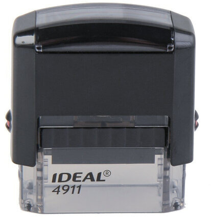 Штамп стандартный "ПОЛУЧЕНО", оттиск 38х14 мм, синий, TRODAT IDEAL 4911 DB-1.1, 161486