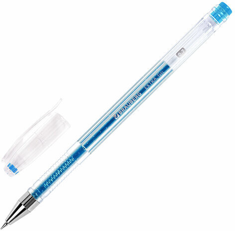 Ручки гелевые БЛЕСТКИ BRAUBERG "EXTRA", НАБОР 6 ЦВЕТОВ, узел 0,7 мм, линия 0,5 мм, 143908