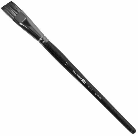 Кисти художественные набор 15 шт. + мастихин, в пенале, черные, синтетика, BRAUBERG ART DEBUT, 201043