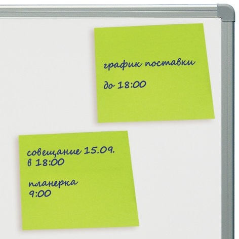 Блок самоклеящийся (стикеры), BRAUBERG, НЕОНОВЫЙ, 76х76 мм, 90 листов, зеленый, 122703