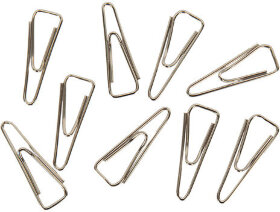 Скрепки 31 мм с загнутым краем треугольные 100 шт., оцинкованные, GLOBUS, С31-100Ц