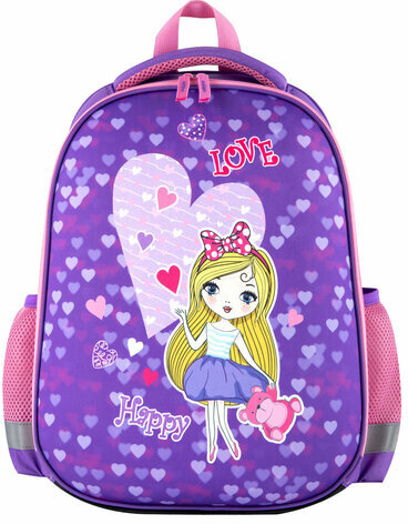 Ранец ПИФАГОР EVA BASIC, 1 отделение, "Fancy girl", 39х30х16 см, 270690