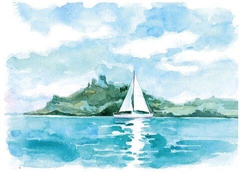 Папка для акварели А4, 20 л., 180 г/м2, ПИФАГОР, 210х297 мм, ГОСТ 7277-77, 126966