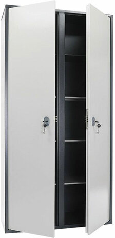 Шкаф металлический для документов AIKO &quot;SL-185/2&quot; ГРАФИТ, 1800х920х340 мм, 85 кг, S10799182002