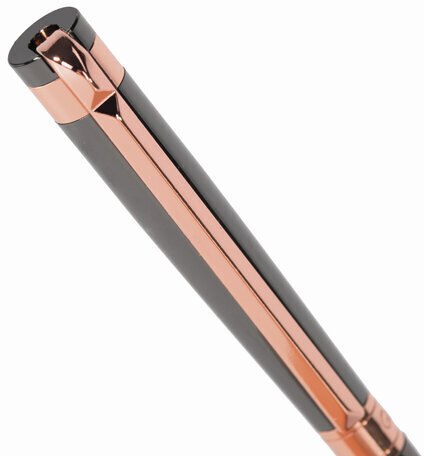 Ручка подарочная шариковая GALANT "Vitznau", корпус серый, золотистые детали, пишущий узел 0,7 мм, синяя, 141664