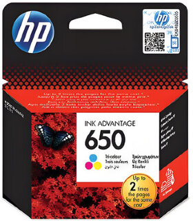 Картридж струйный HP (CZ102AE) Deskjet Ink Advantage 2515/2516 №650, цветной, оригинальный