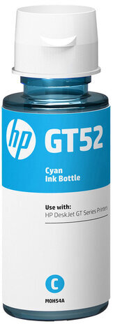 Чернила HP GT52 (M0H54AE) для InkTank 315/410/415, SmartTank 500/515/615 голубые, ресурс 8000 страниц, оригинальные