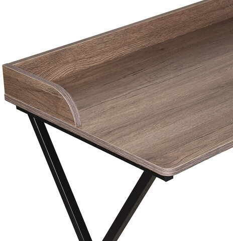 Стол на металлокаркасе BRABIX "LOFT CD-008", 900х500х780 мм, цвет морёный дуб, 641863