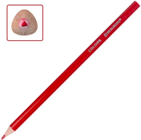 Карандаши цветные BRAUBERG PREMIUM, 24 цвета, трехгранные, грифель мягкий 3 мм, 181663