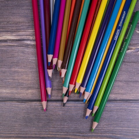 Карандаши цветные BRAUBERG PREMIUM, 24 цвета, трехгранные, грифель мягкий 3 мм, 181663