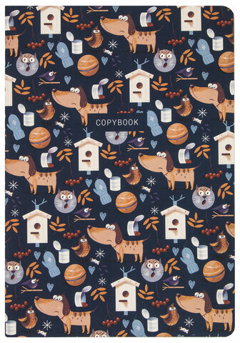 Тетради 40 л. в клетку обложка SoftTouch, НАБОР 3 шт., бежевая бумага 70 г/м2, сшивка, А5 (147х210 мм), PATTERN, BRAUBERG, 403792