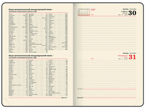 Ежедневник датированный 2024 БОЛЬШОЙ ФОРМАТ 210х297 мм А4, BRAUBERG "Iguana", под кожу, красный, 114778
