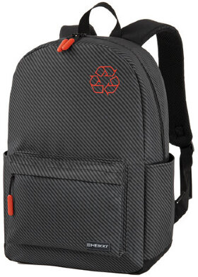Рюкзак HEIKKI ENERGETIC (ХЕЙКИ) универсальный, эргономичный, Recycle, черно-серый, 43х30х16 см, 272532