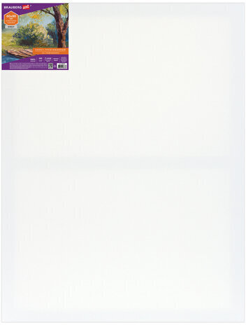 Холст на подрамнике BRAUBERG ART DEBUT, 60х80см, 280 г/м2, грунт, 100% хлопок, мелкое зерно, 191647