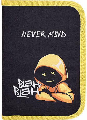 Пенал BRAUBERG с наполнением, 1 отделение, 1 откидная планка, 24 предмета, 21х14 см, "Rebel", 271528