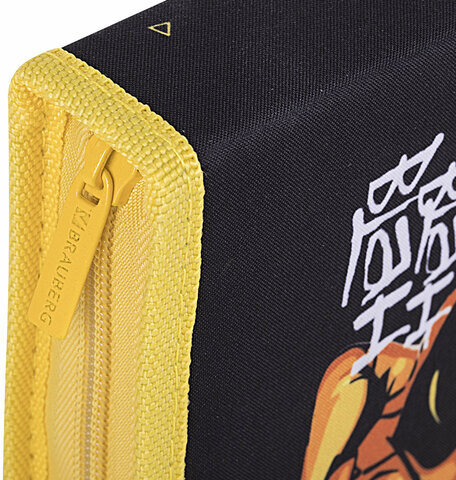 Пенал BRAUBERG с наполнением, 1 отделение, 1 откидная планка, 24 предмета, 21х14 см, "Rebel", 271528