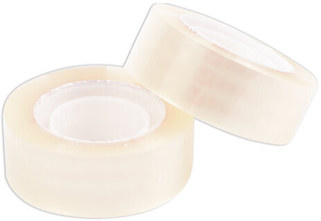 Клейкие ленты 19 мм х 33 м канцелярские BRAUBERG, комплект 12 шт., прозрачные, 223125