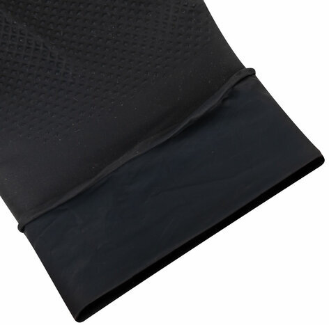 Перчатки нитриловые сверхпрочные с текстурой SFM MEGA TEX BLACK 25 пар (50 штук), размер M (средний)