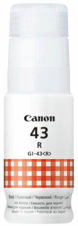 Чернила CANON (GI-43R) для СНПЧ Pixma G540 / G640, красные, 8000 стр., оригинальные, 4716C001