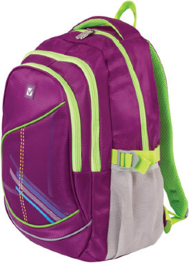 Рюкзак BRAUBERG для старших классов/студентов/молодежи, "Крокус", 30 литров, 46х34х18 см, 225521