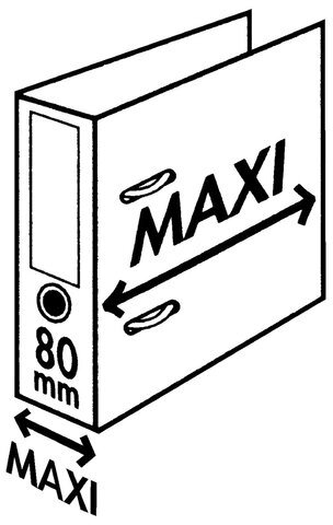 Папка-регистратор ESSELTE "VIVIDA Plus", А4+, с двухсторонним покрытием из пластика, 80 мм, красная, 81183