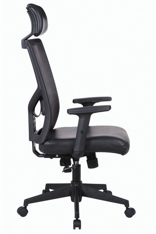 Кресло офисное BRABIX "Spectrum ER-402", синхромеханизм, подголовник, регулируемые подлокотники, 531836