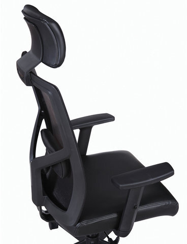 Кресло офисное BRABIX "Spectrum ER-402", синхромеханизм, подголовник, регулируемые подлокотники, 531836