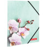 Папка на резинках BRAUBERG "FLOWER", А4, цветная печать, до 300 листов, 500 мкм, 228032