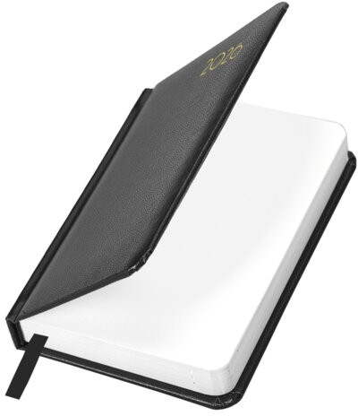 Ежедневник датированный 2026, МАЛЫЙ ФОРМАТ 100х150 мм, А6, BRAUBERG "Select", балакрон, черный, 117260